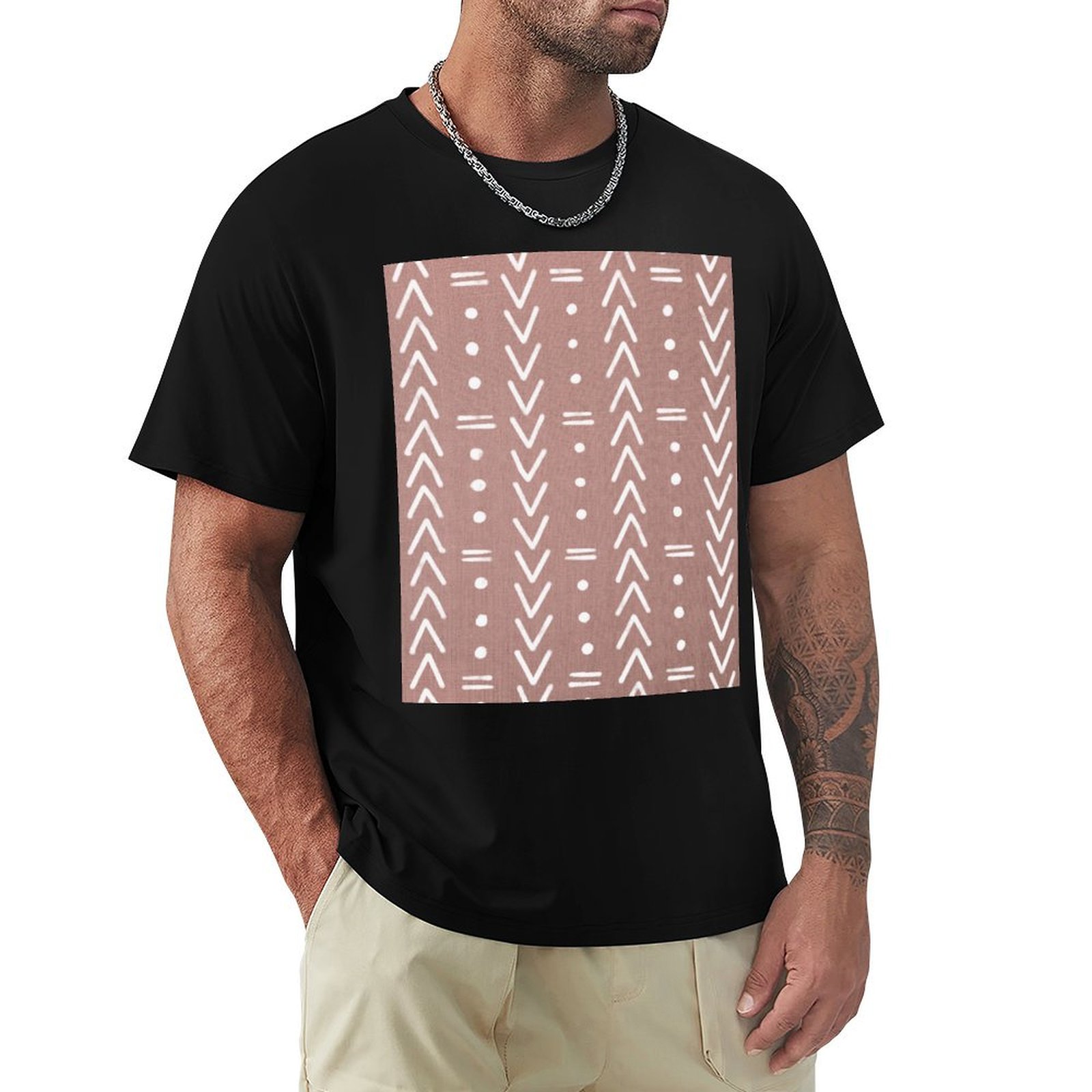 Футболка Mudcloth с белыми гео – обзор и цена Mudcloth Print Top