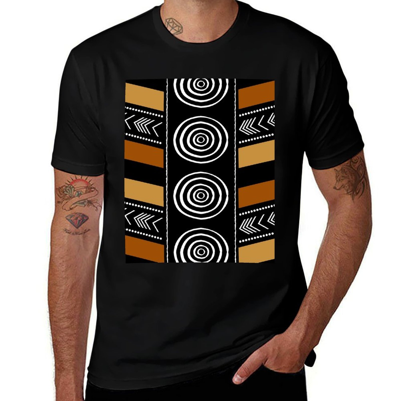 Футболка с принтом в стиле афр – обзор и цена Mudcloth Print Top