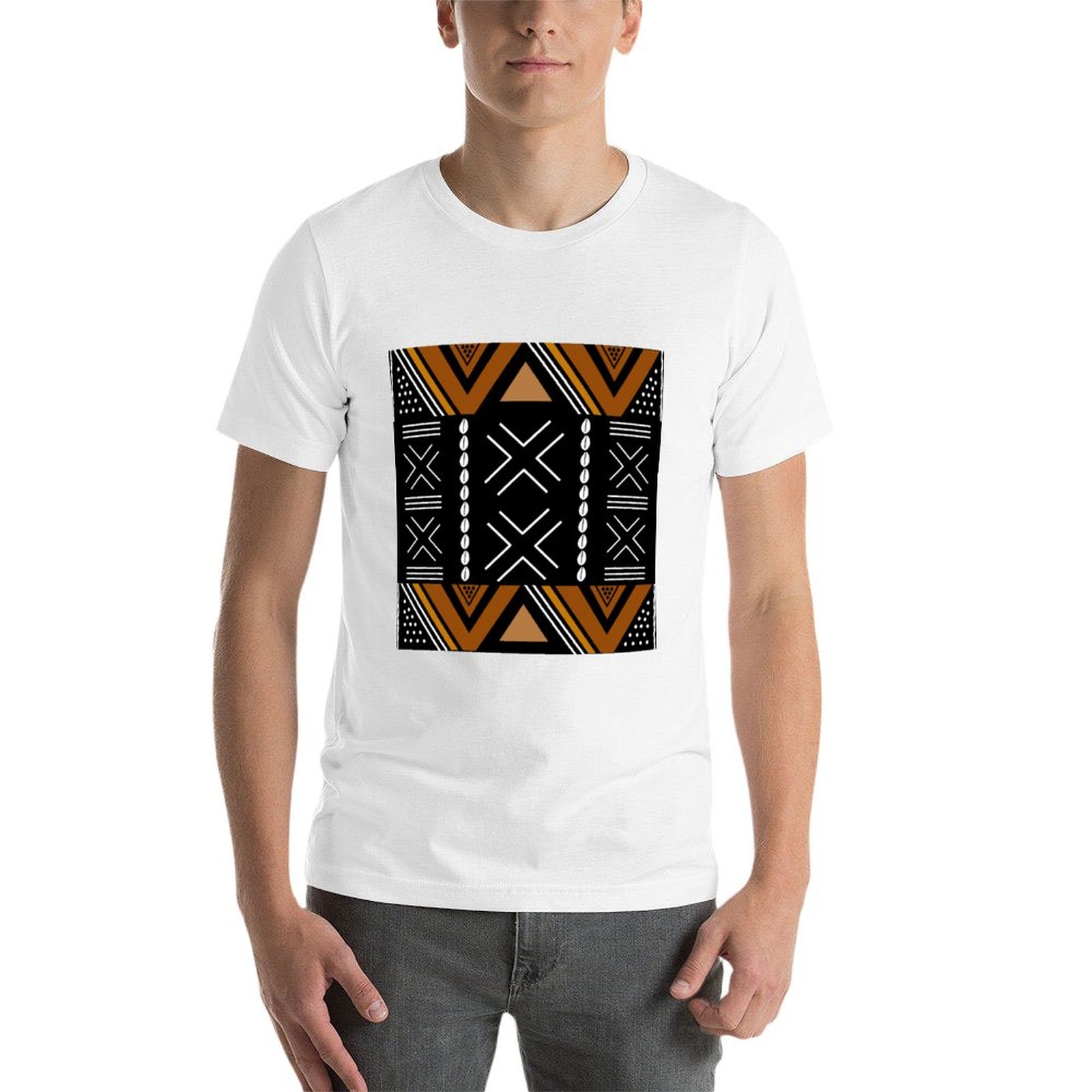 Футболка с африканским дизайно – обзор и цена Mudcloth Print Top