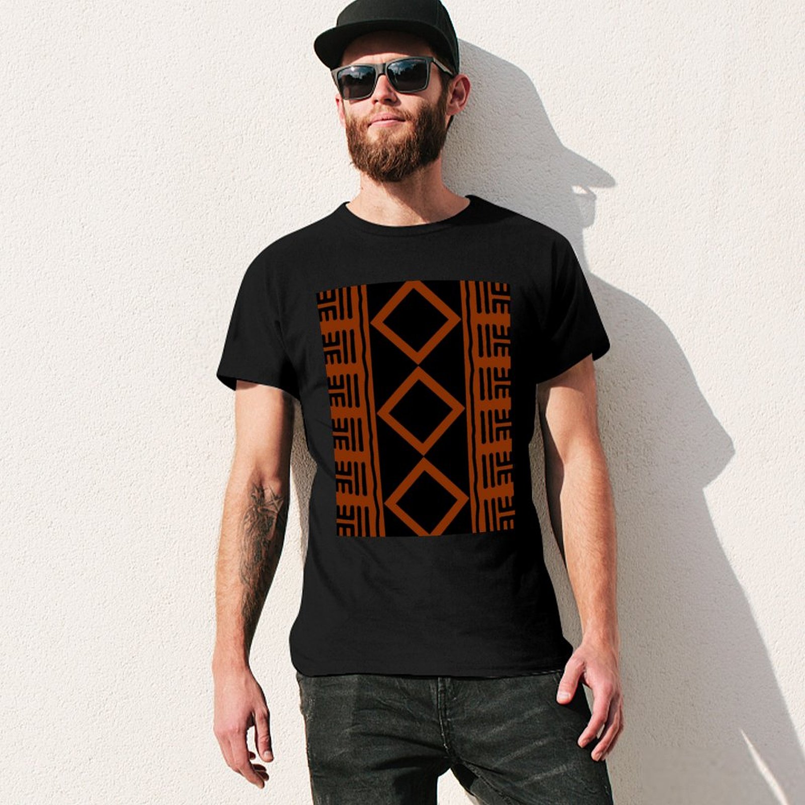 Футболка из хлопковой смеси с  – обзор и цена Mudcloth Print Top