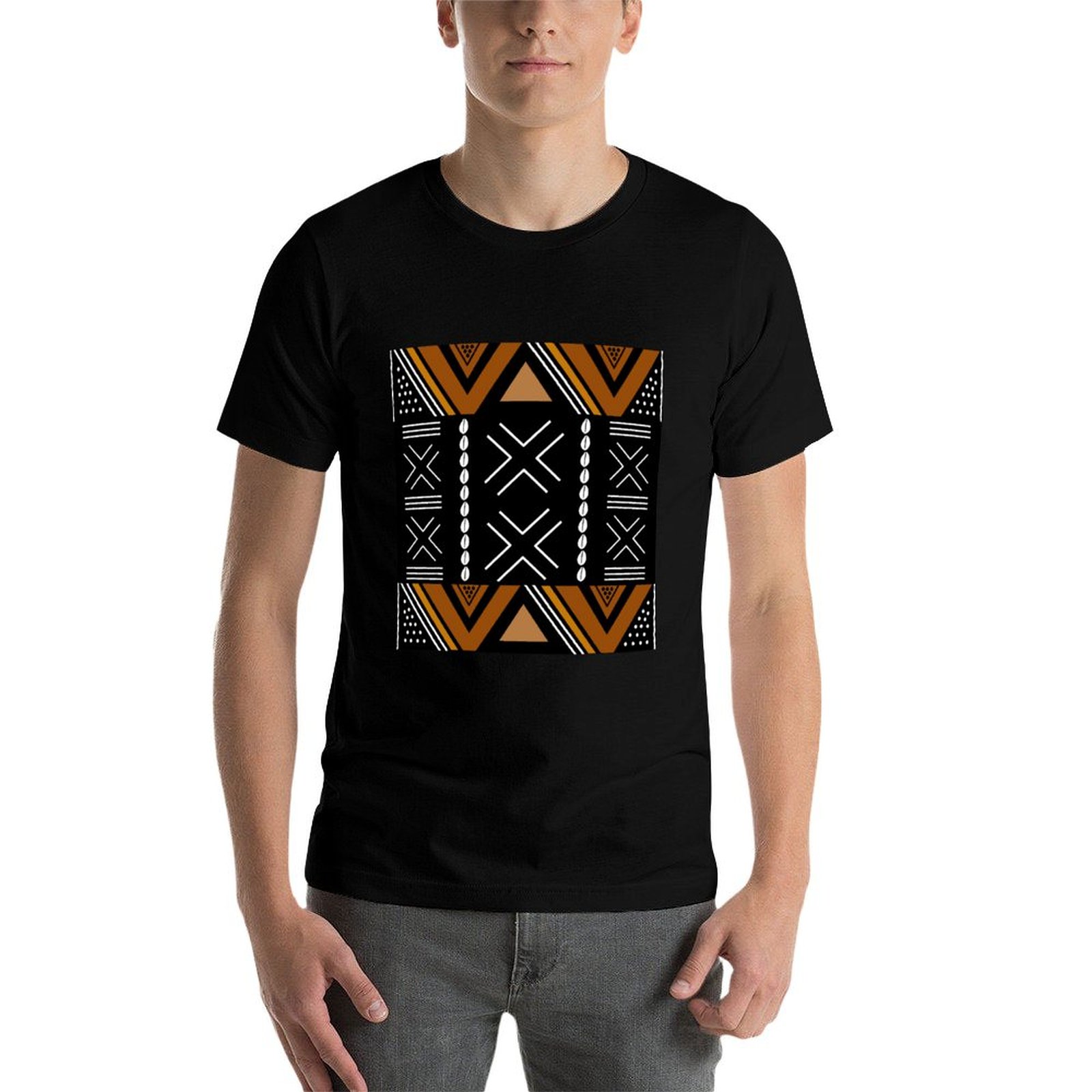 Футболка с африканским дизайно – обзор и цена Mudcloth Print Top