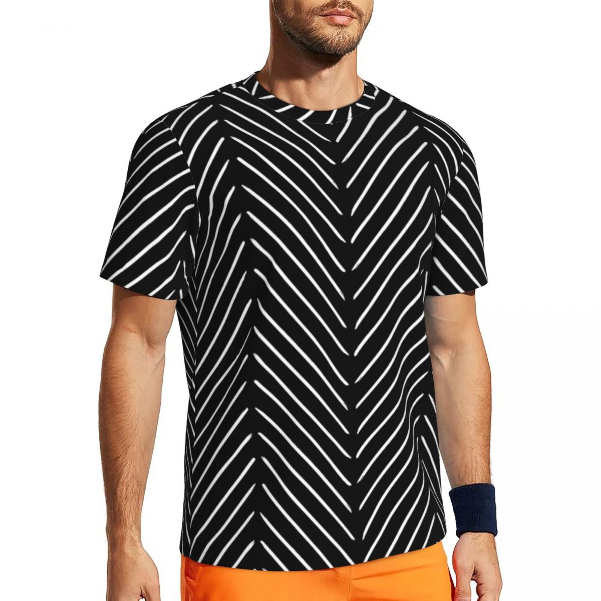 Sportswear T-Shirt Male Retro  – обзор и цена Mudcloth Print Top