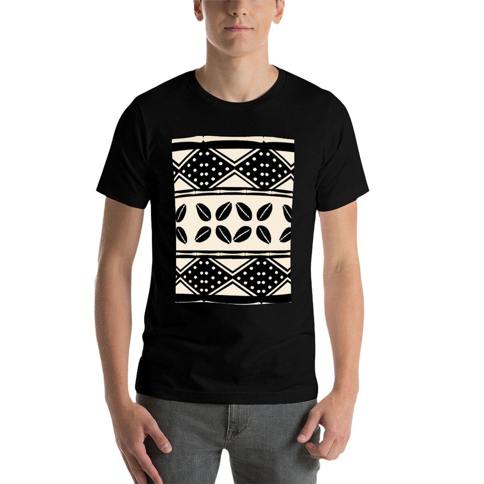 Футболка с африканским абстрак – обзор и цена Mudcloth Print Top