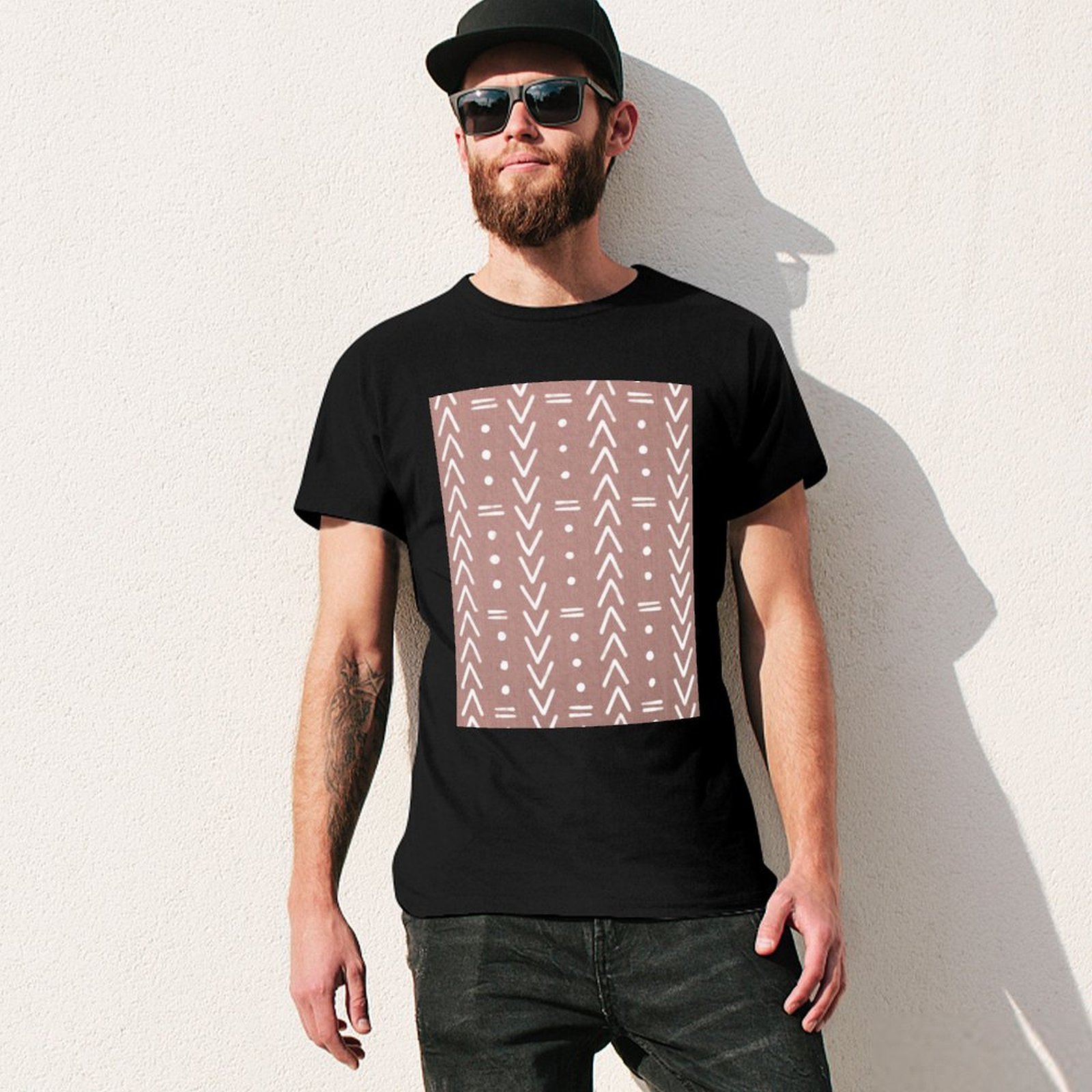 Футболка Mudcloth с белыми гео – обзор и цена Mudcloth Print Top