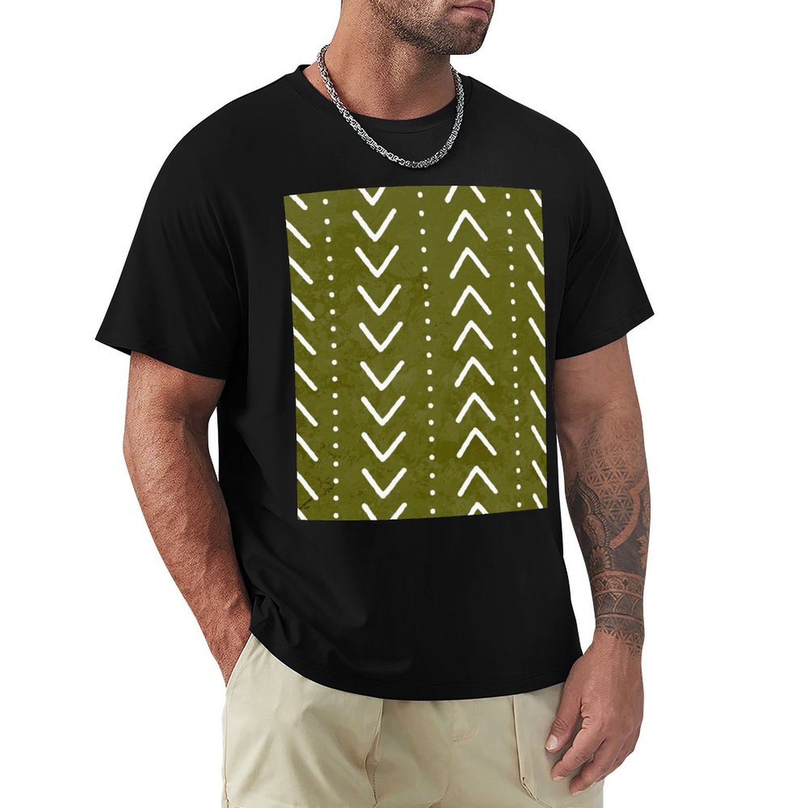 Футболка с узором в виде стрел – обзор и цена Mudcloth Print Top