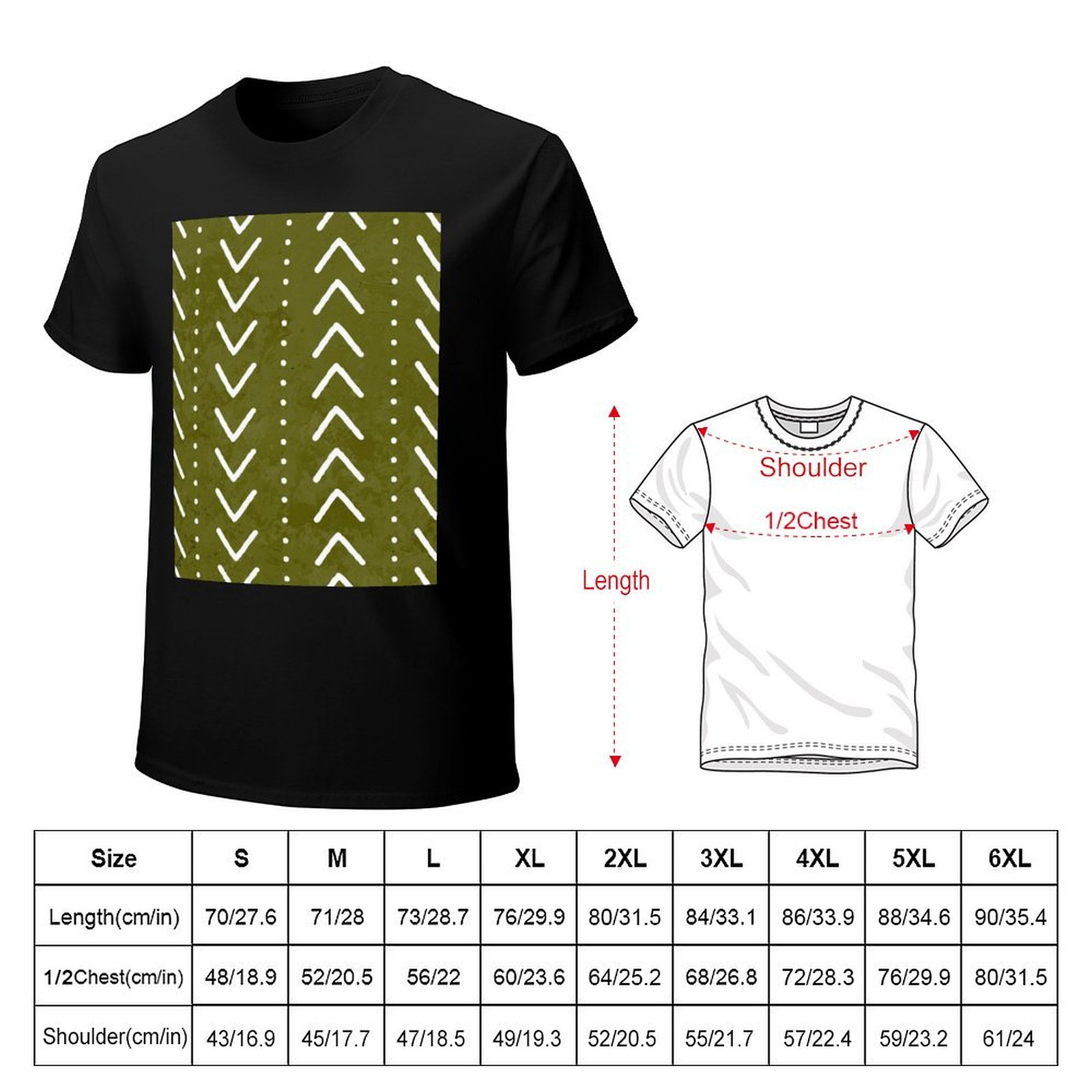 Футболка с узором в виде стрел – обзор и цена Mudcloth Print Top