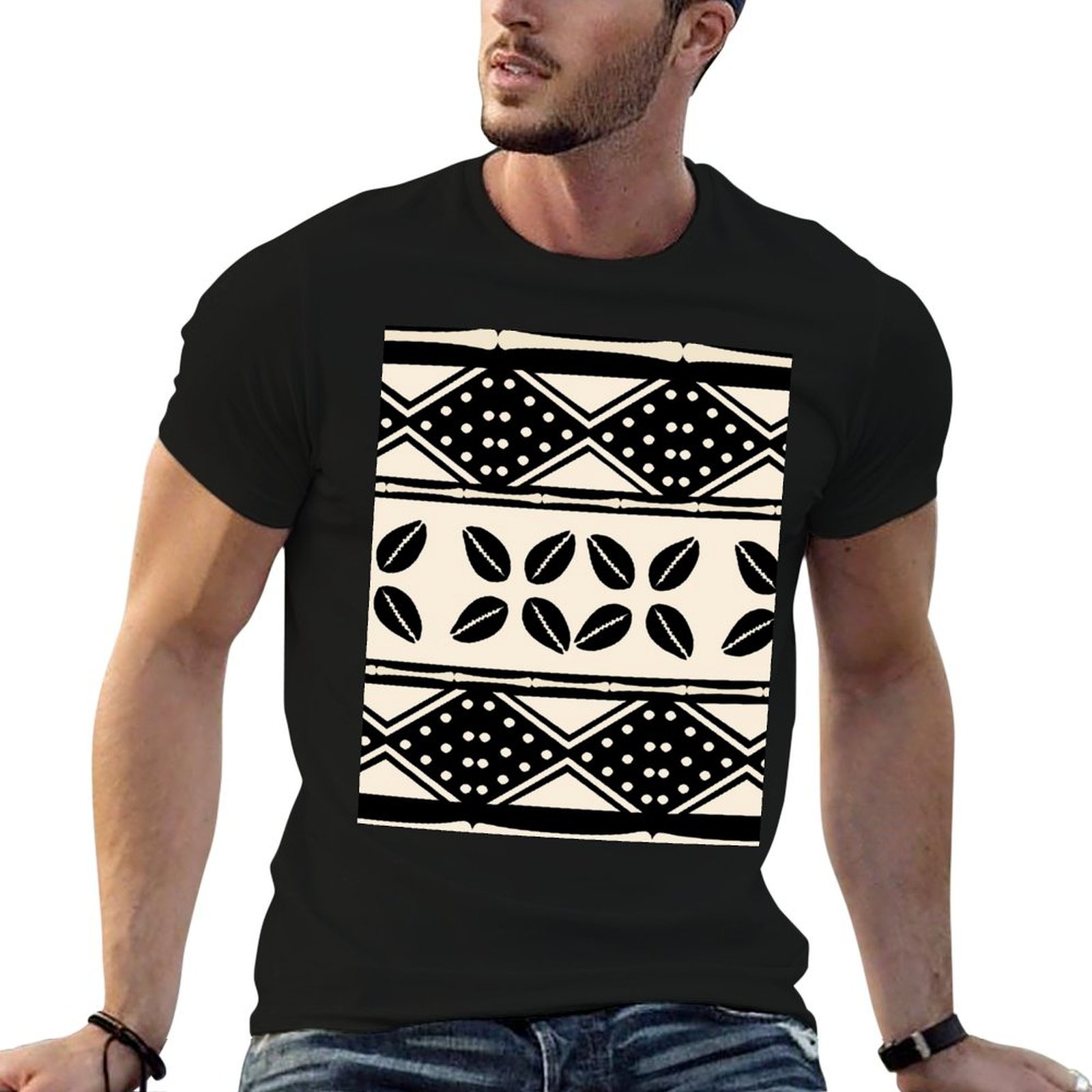 Футболка с абстрактным африкан – обзор и цена Mudcloth Print Top