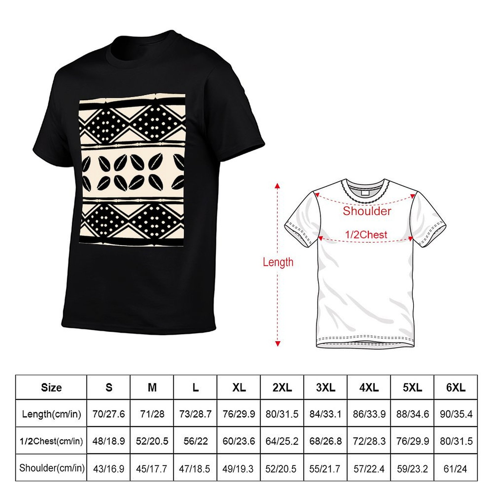 Футболка с абстрактным африкан – обзор и цена Mudcloth Print Top