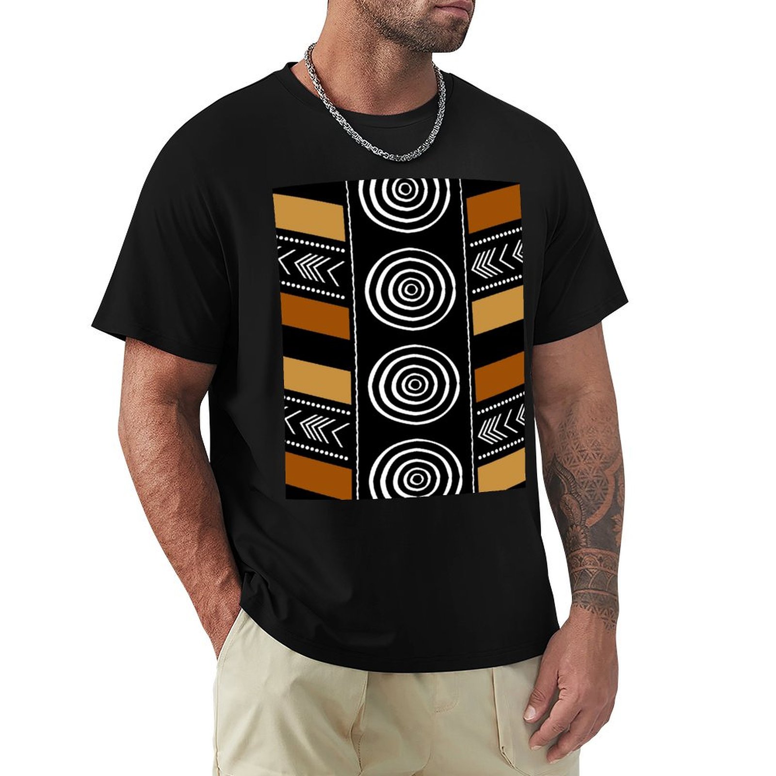 Футболка с африканским художес – обзор и цена Mudcloth Print Top