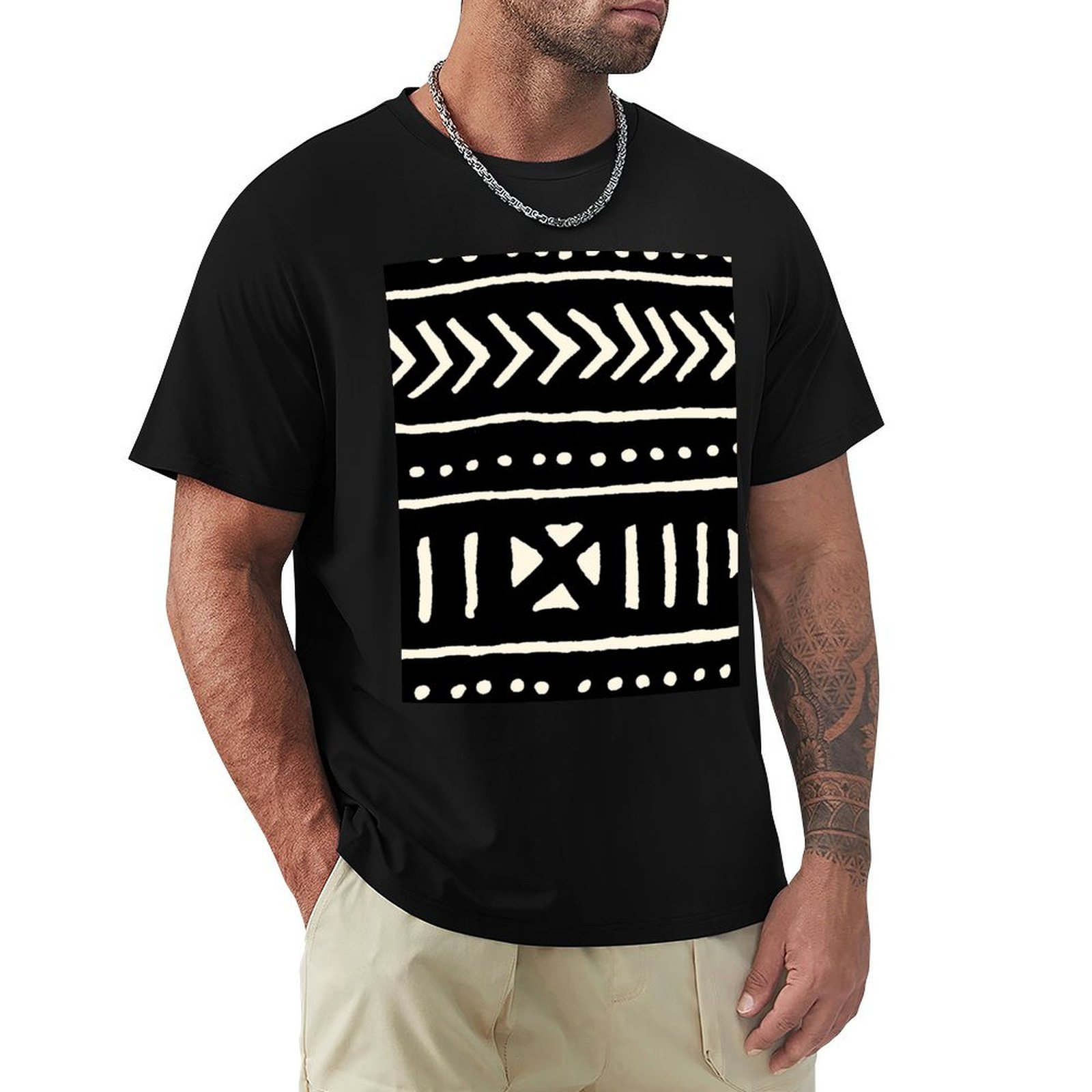 Футболка из африканской ткани  – обзор и цена Mudcloth Print Top