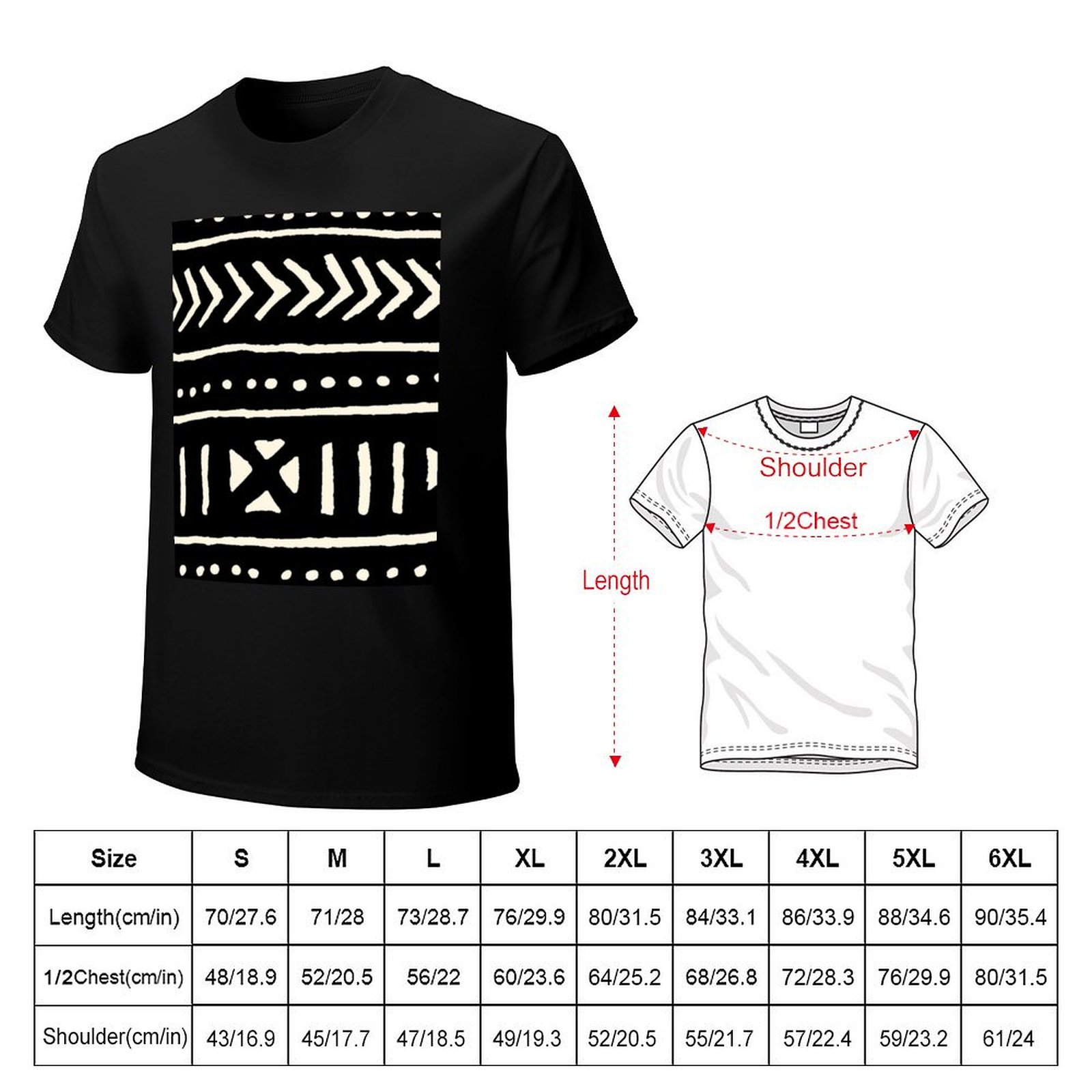 Футболка из африканской ткани  – обзор и цена Mudcloth Print Top