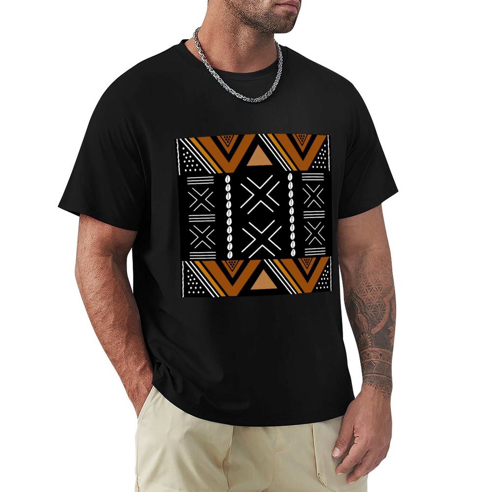 Футболка с принтом африканской – обзор и цена Mudcloth Print Top